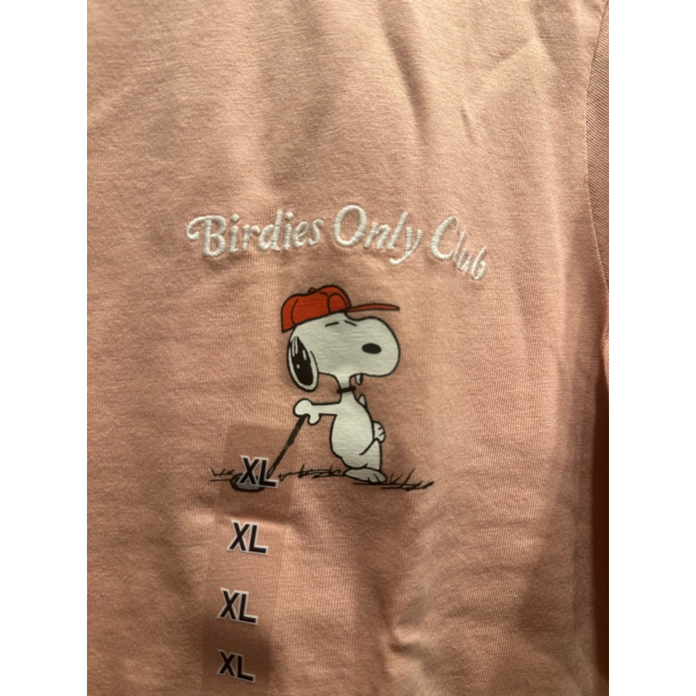 birdies only club pink Uniqlo UT women tee 241- 471135 - Picture 3 of 5